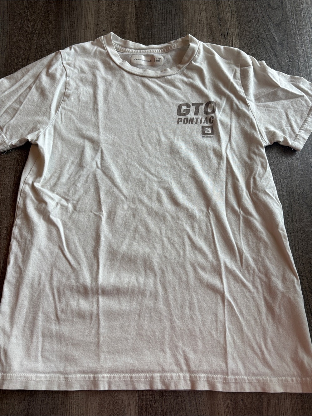 abercrombie kids White Short Sleeve GTO Pontiac Graphic Tee